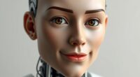 humanoid robot displays realistic expressions