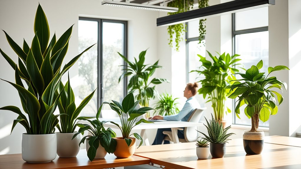 office plants boost productivity