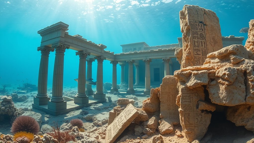 ancient engineering beneath waves