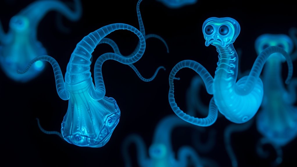 deep sea creatures bioluminescent adaptations