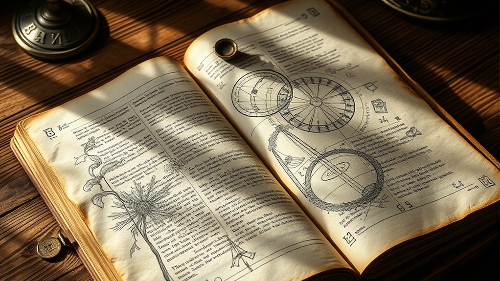 mysterious symbols and plants