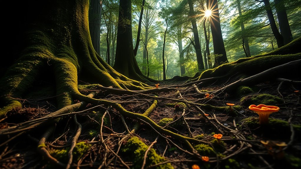 underground fungal communication networks