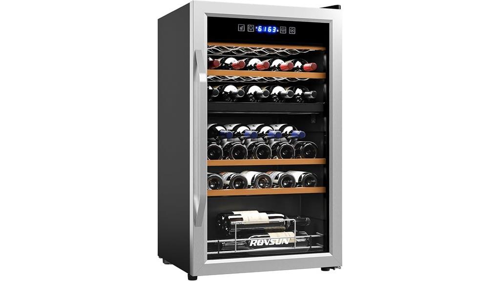 33 bottle dual zone fridge