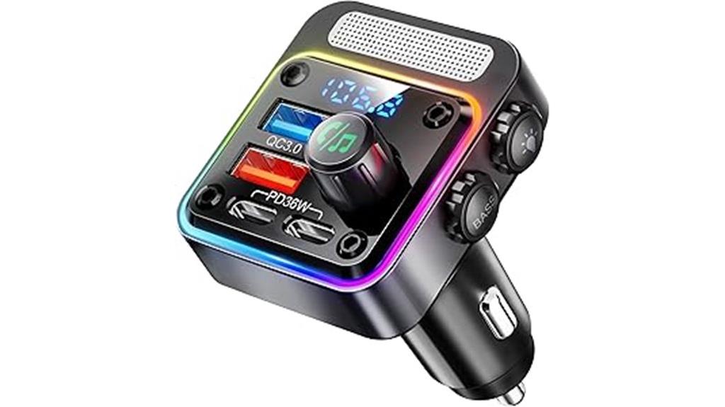 54w bluetooth fm transmitter