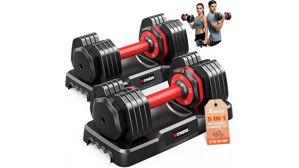 adjustable dumbbells 2 55lb