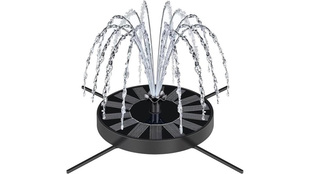 adjustable solar fountain