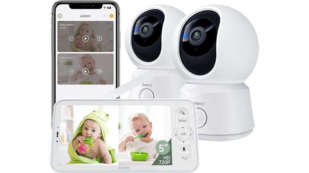 baby monitor with 2 cameras
