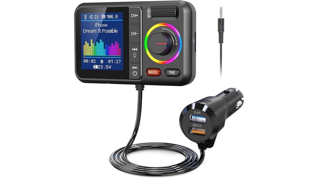 bluetooth car fm transmitter