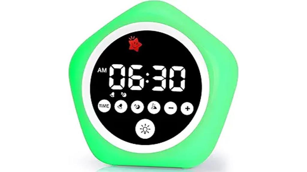color coded sleep training clock