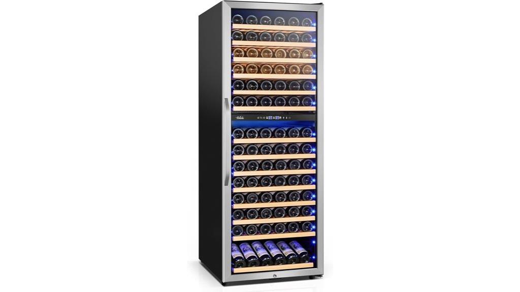 compact dual zone wine cooler