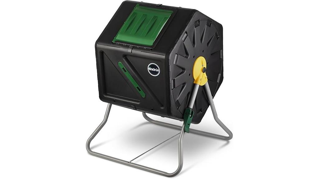 compost tumbler with single chamber