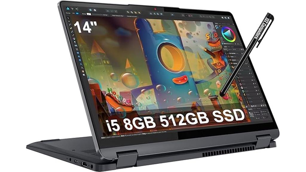 convertible touchscreen laptop with i5