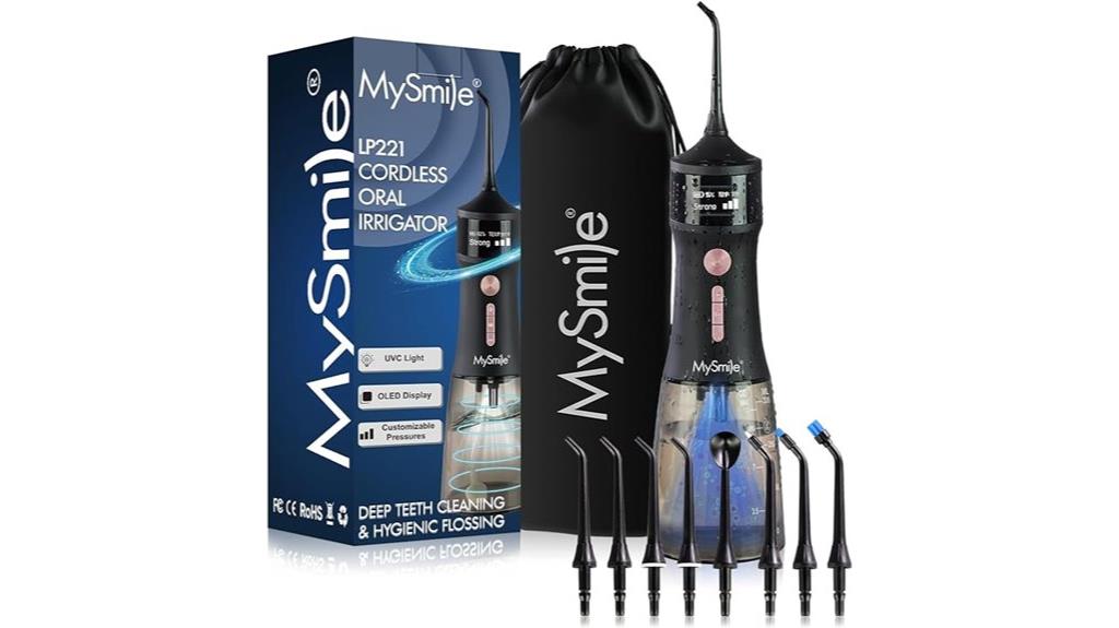 cordless flosser with oled