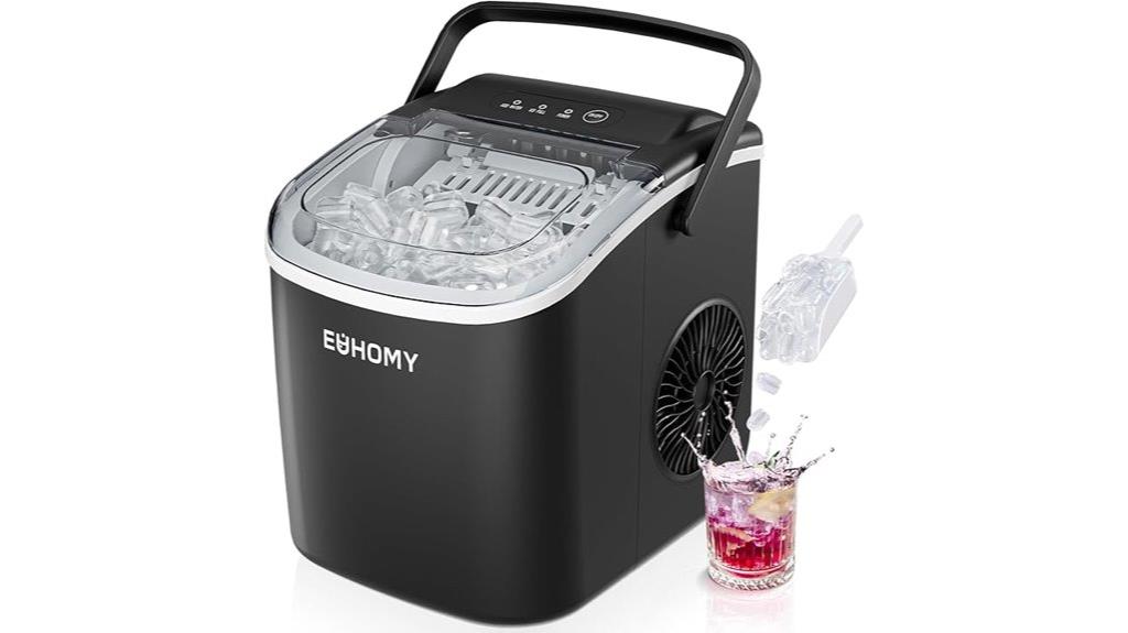 countertop ice maker capacity