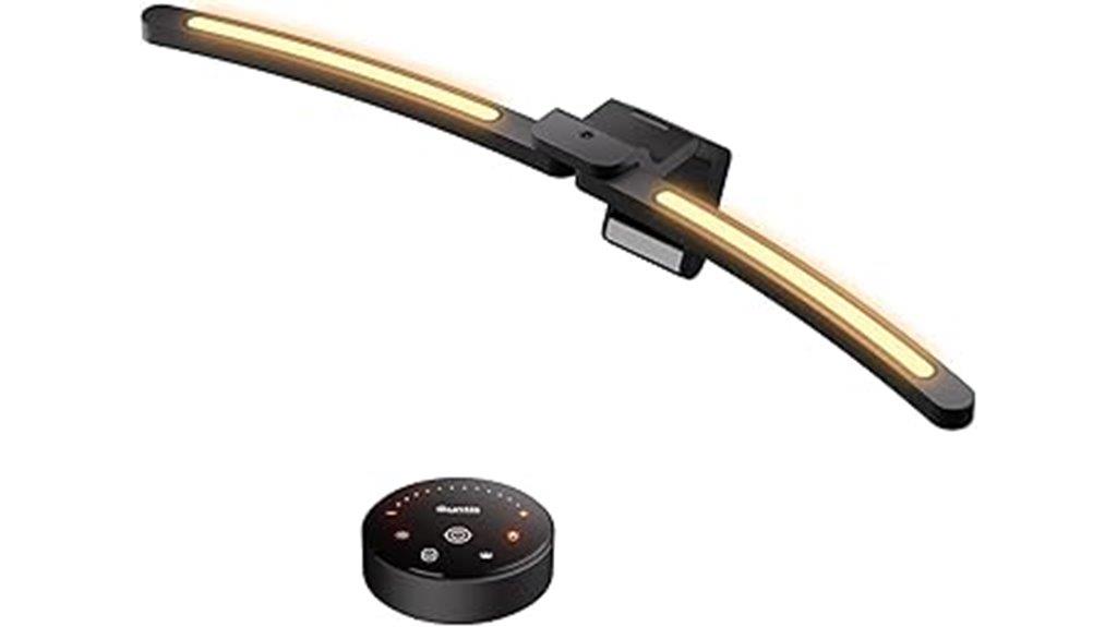 curved led desk light