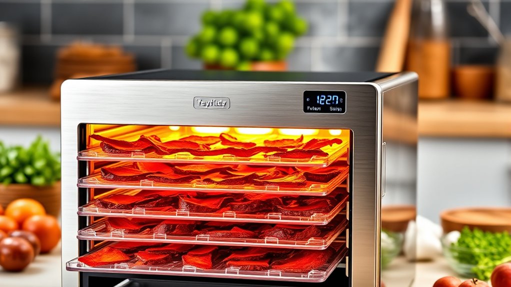 dehydrator features for jerky