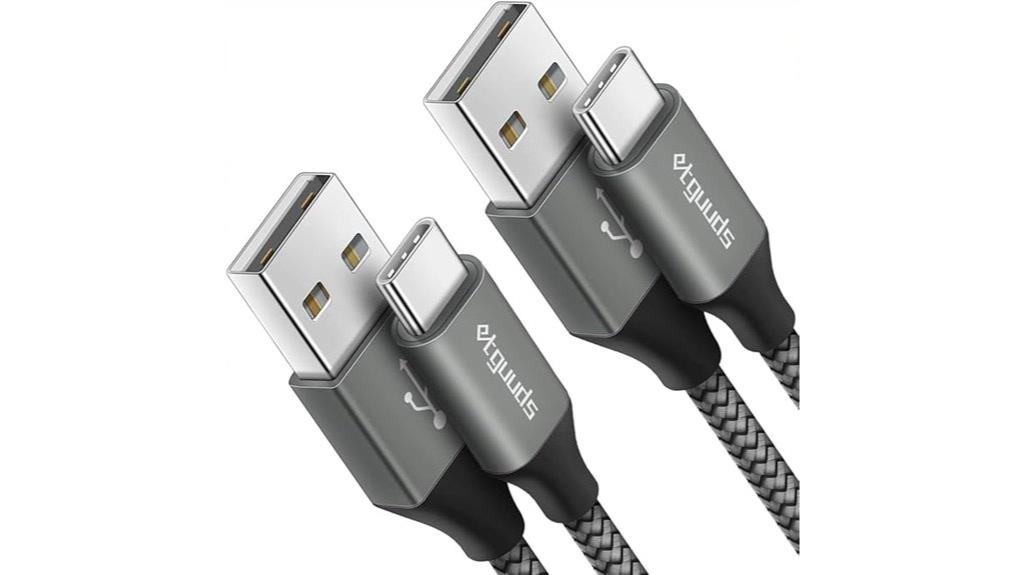dual 10ft usb c cables