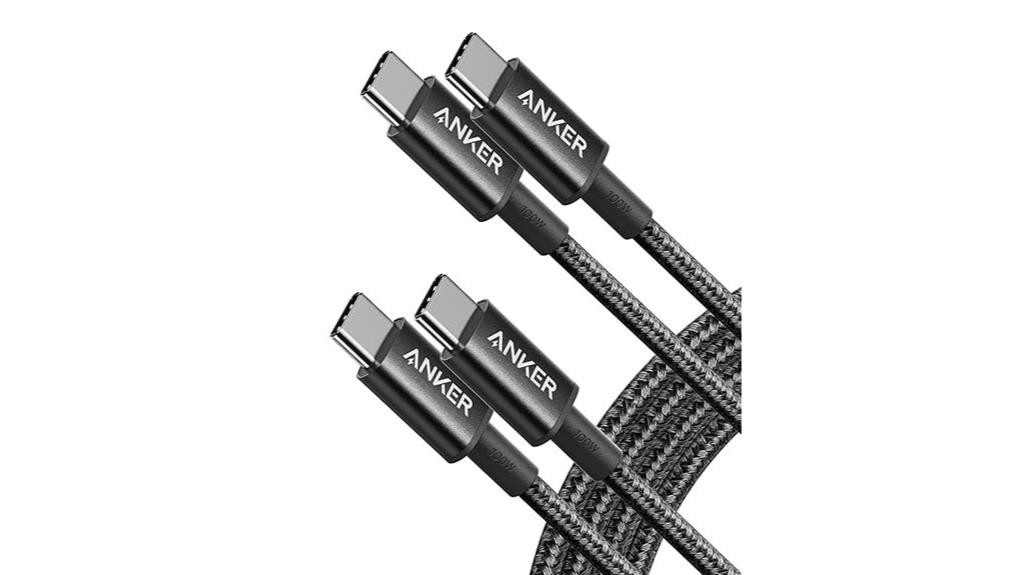 dual 6ft usb c cables