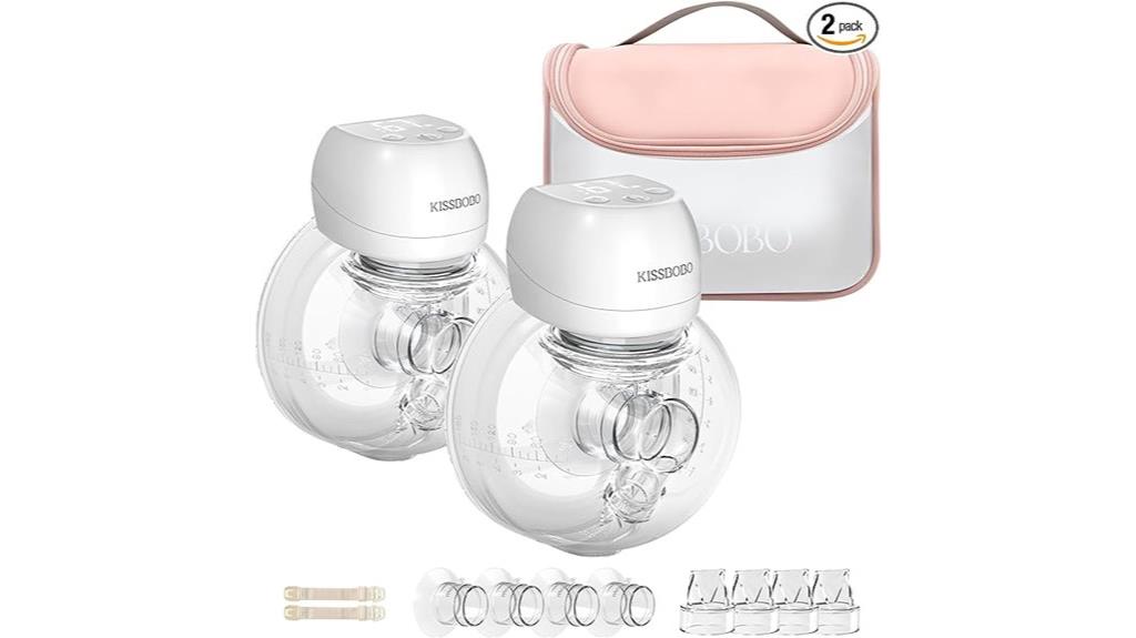 dual wearable breast pumps