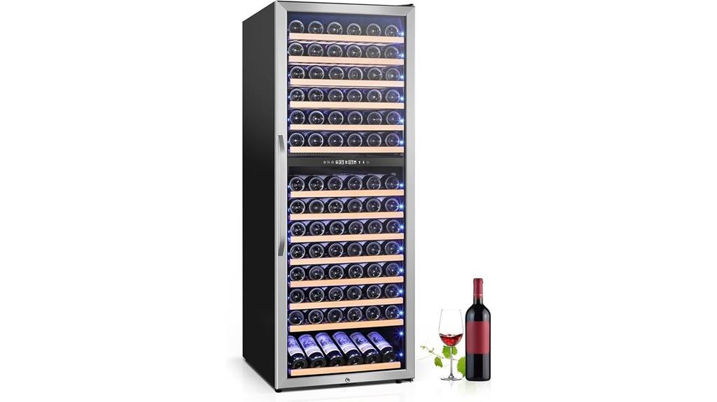 dual zone wine refrigerator