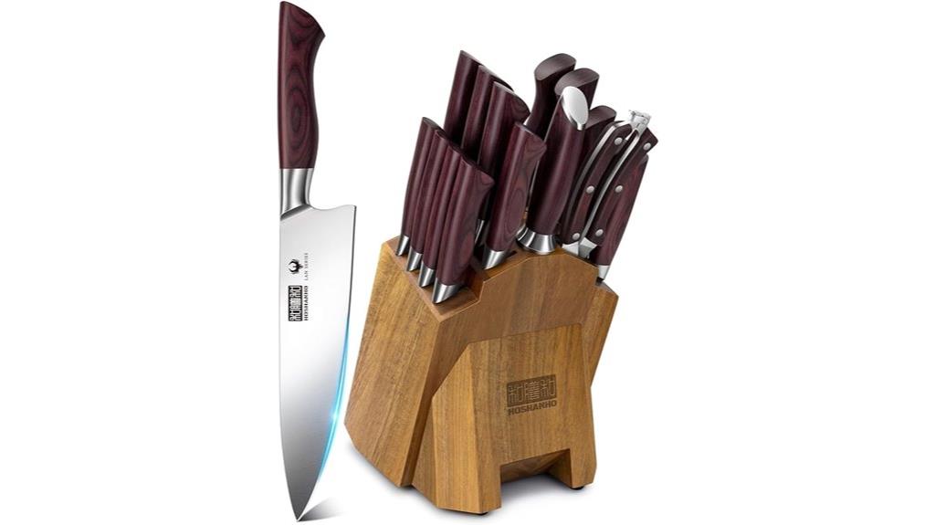 eighteen piece knife block
