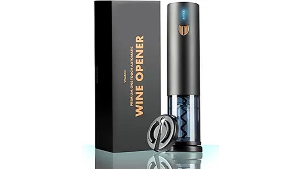 electric wine opener with accessories