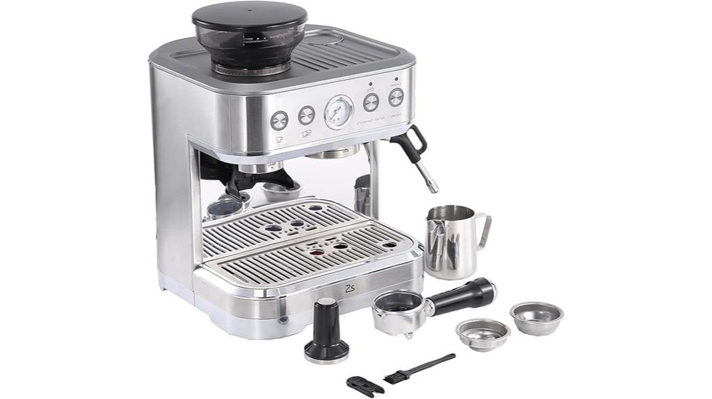 espresso machine with grinder