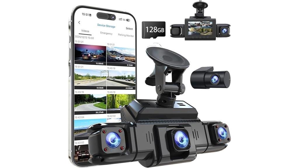 four channel gps wifi dash cam