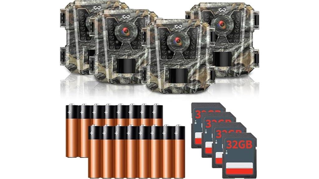 four pack trail cameras