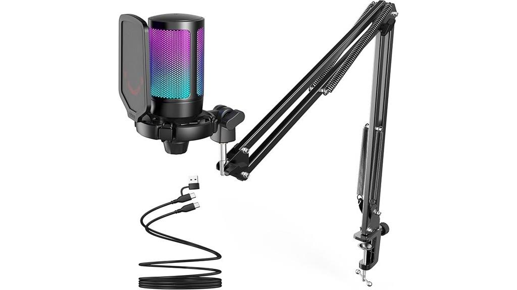 gaming usb microphone with accessories