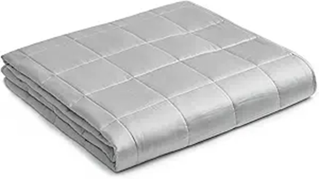 heavy grey cooling blanket