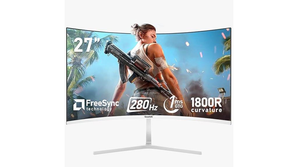 high refresh curved gaming monitor