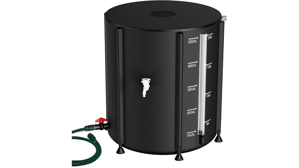 large 53 gallon rain barrel