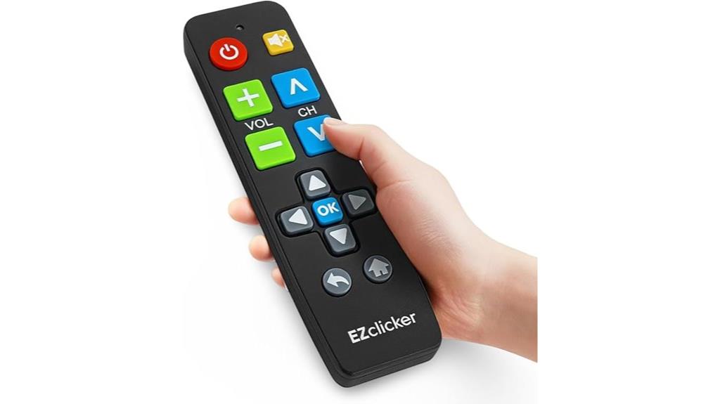 large button tv remote