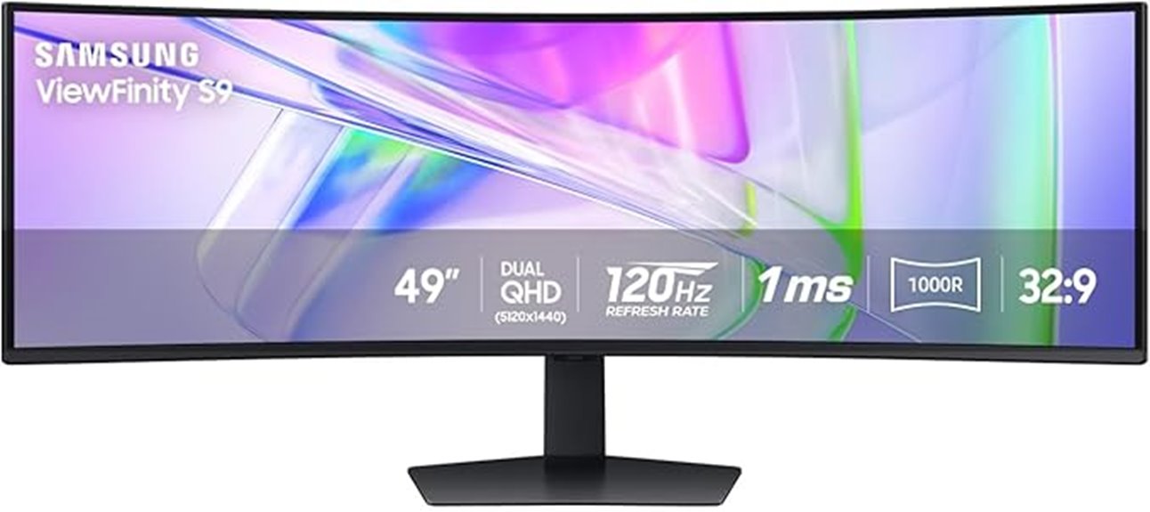 large curved ultrawide monitor