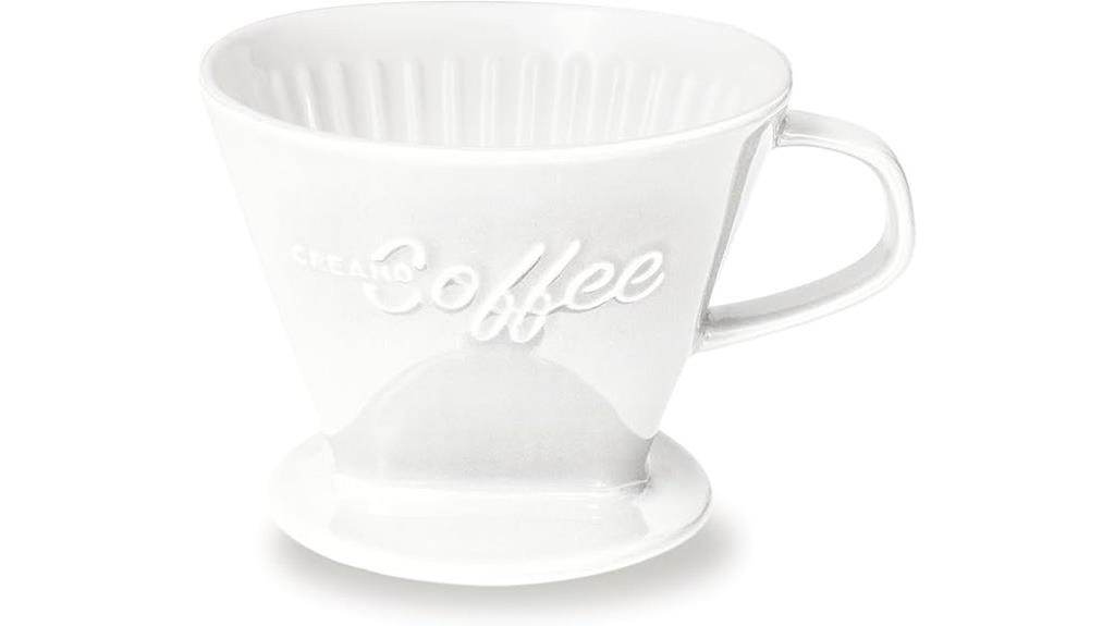 large porcelain coffee dripper