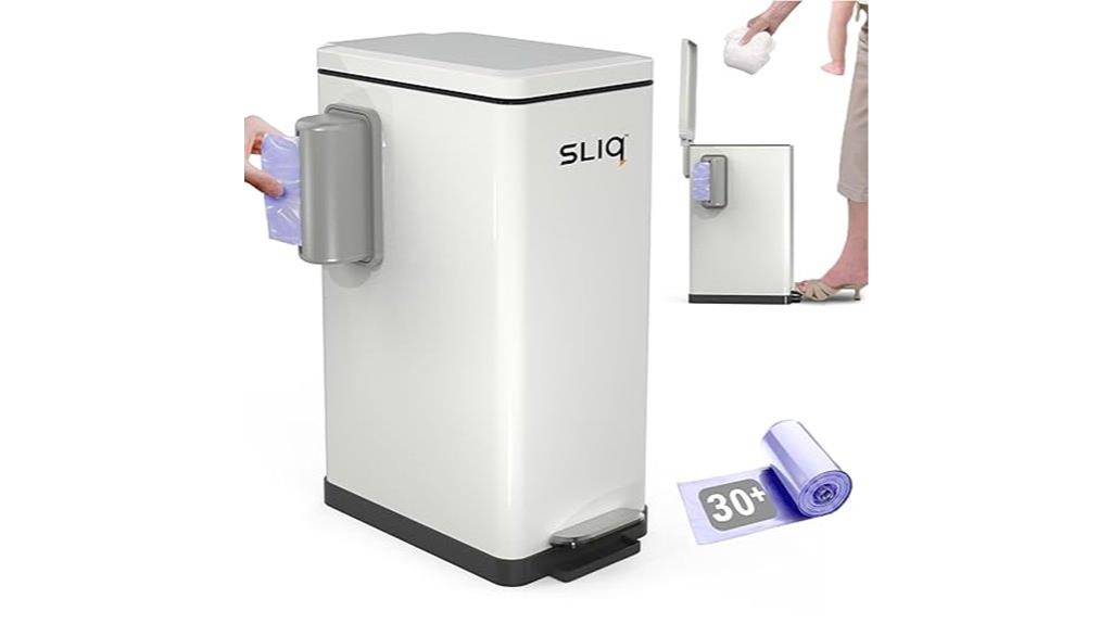 lavender sliq diaper trash