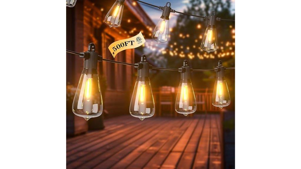 long waterproof edison string