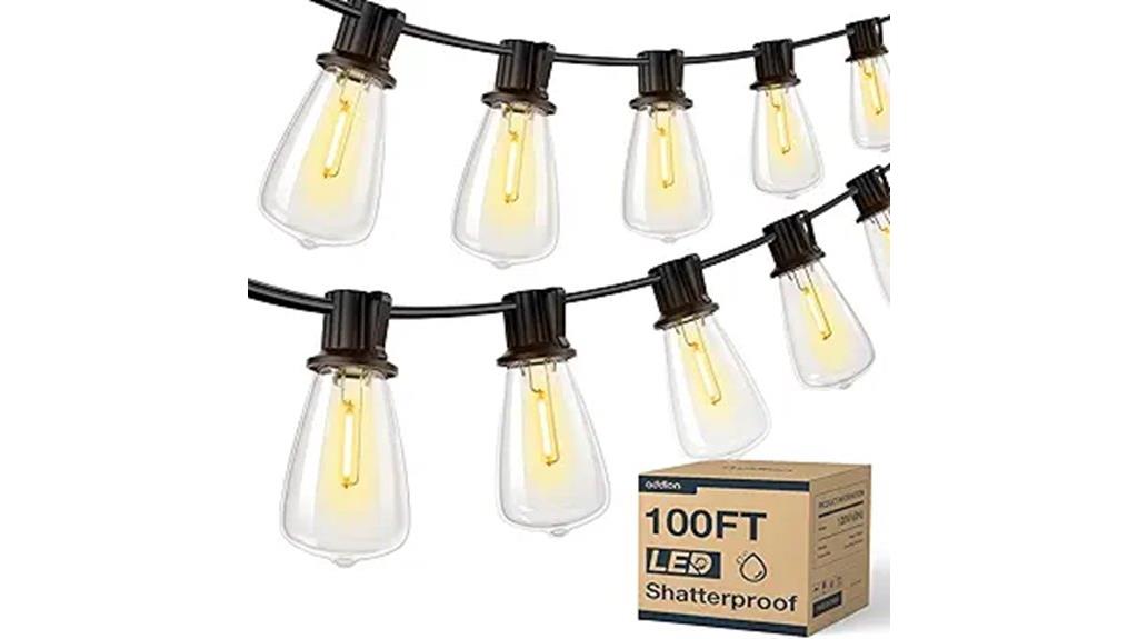 outdoor 100ft string lights