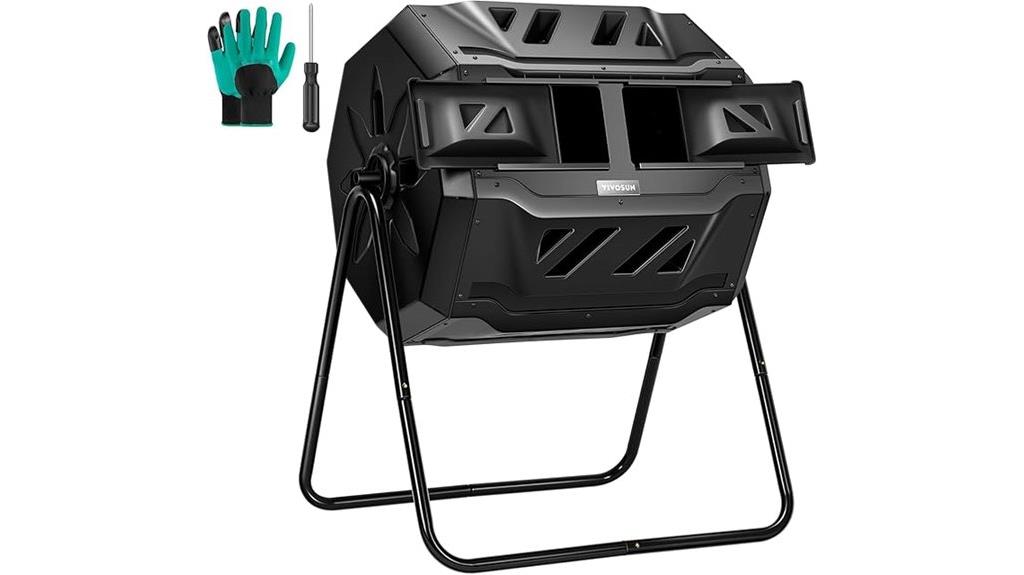 outdoor tumbling composter 43 gallons
