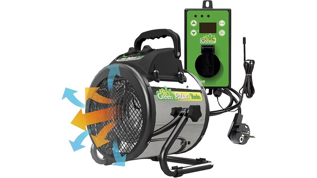 palma greenhouse heater digital thermostat