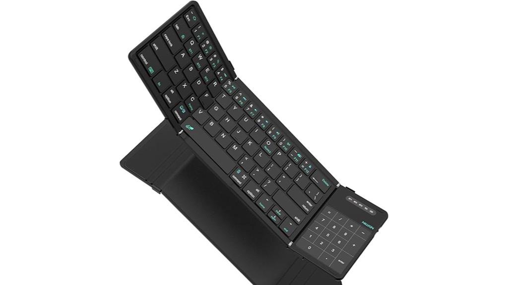 portable foldable wireless keyboard