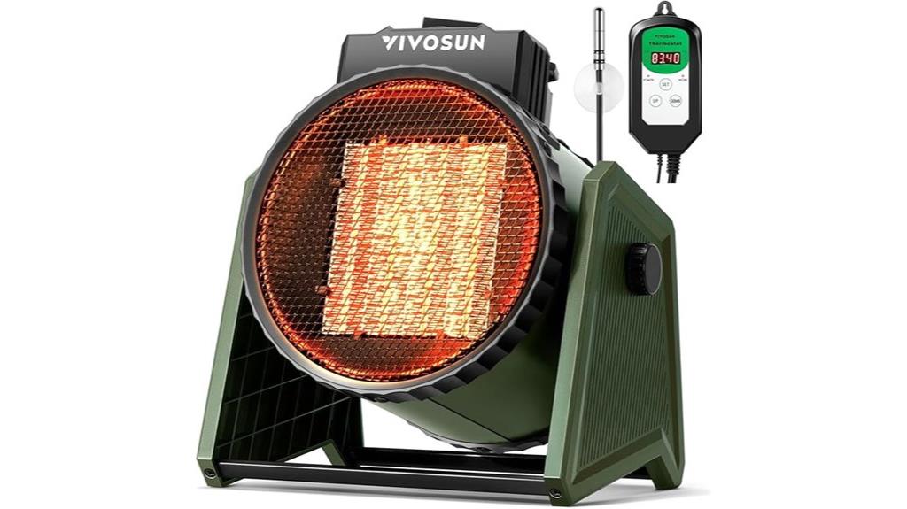 portable greenhouse heater thermostat