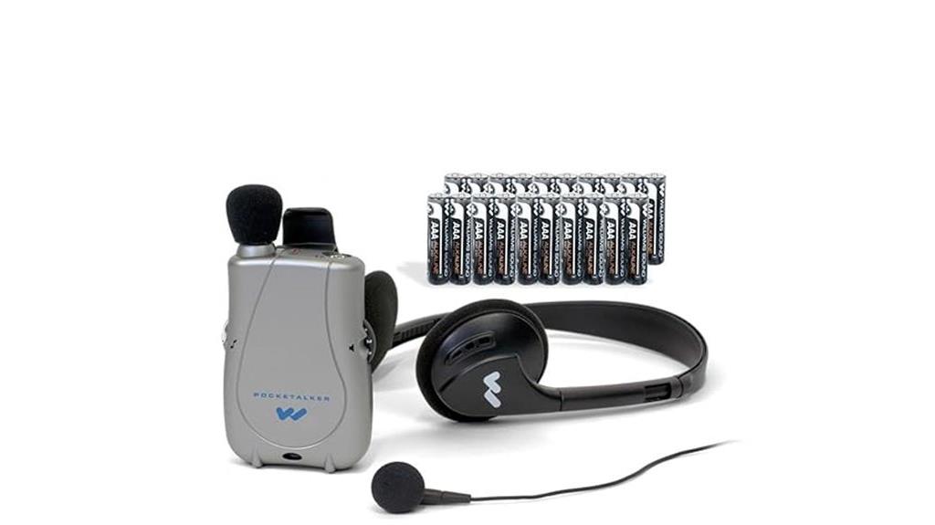 portable hearing amplifier set