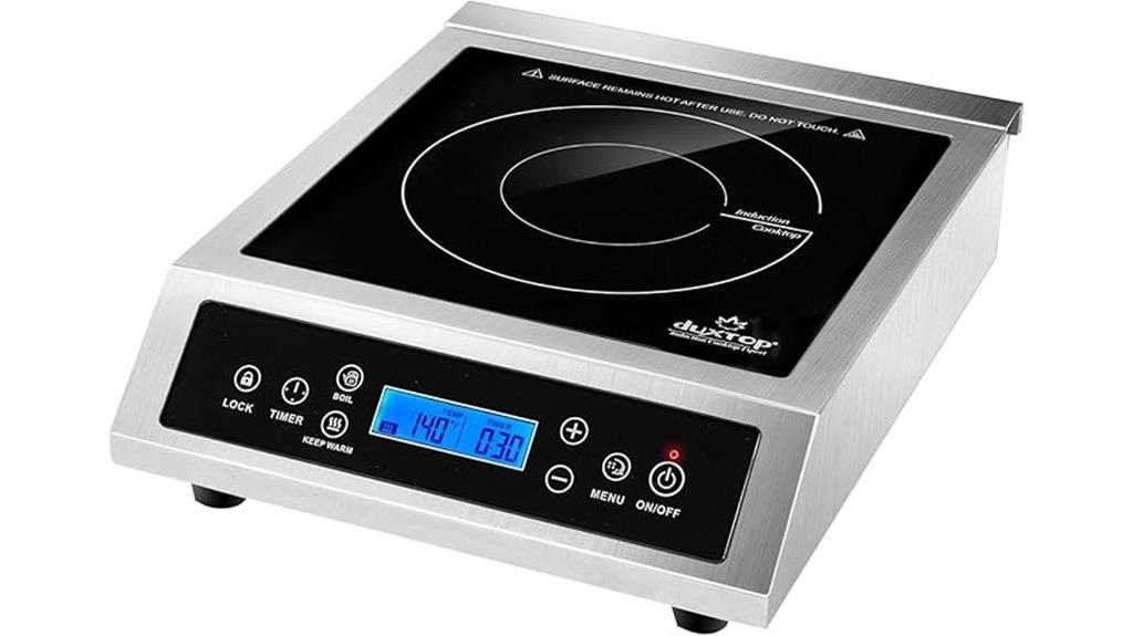 portable induction cooking appliance