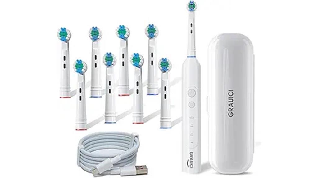 rechargeable electric toothbrush kit