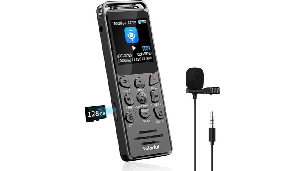 recording device with noise reduction