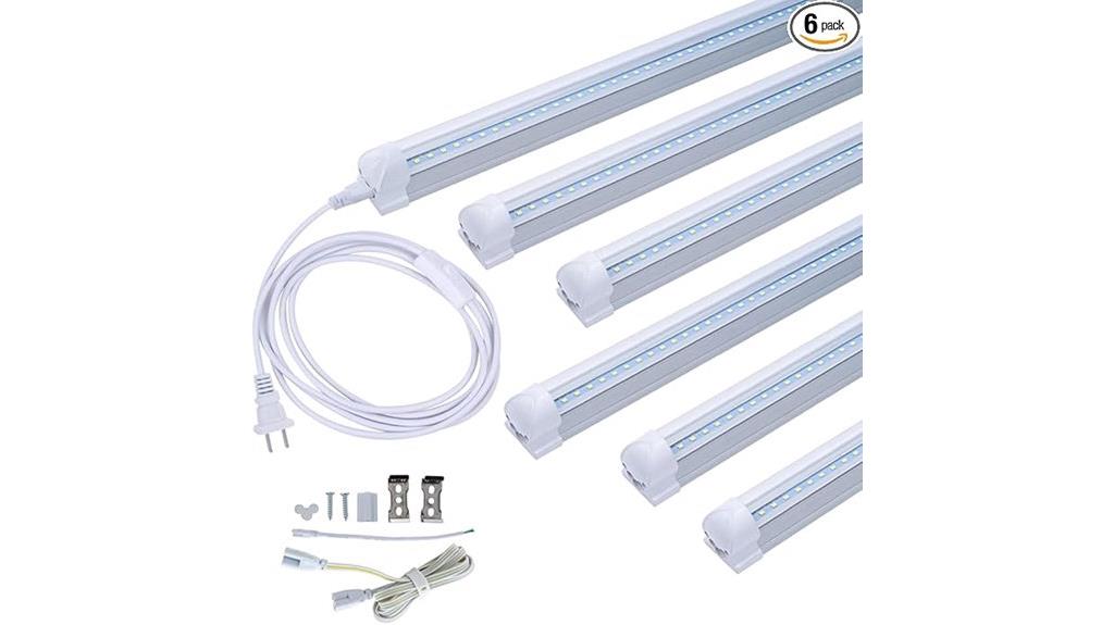 six pack 4 foot led tubes