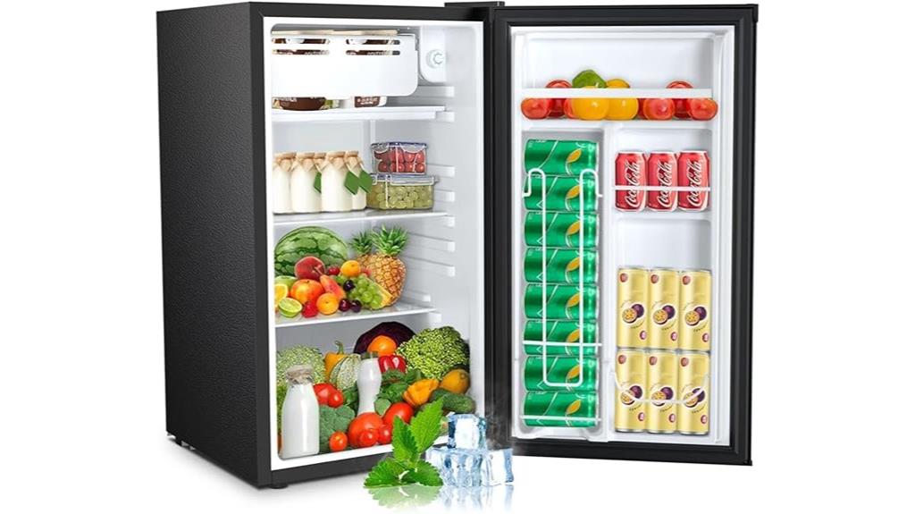 small reversible freezer refrigerator