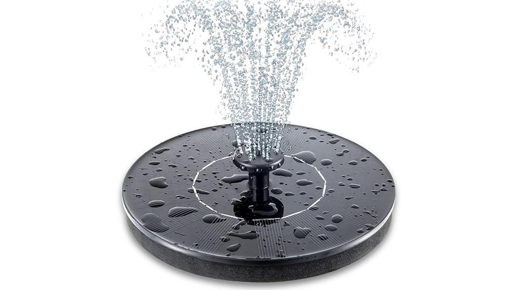 solar powered bird bath fountain